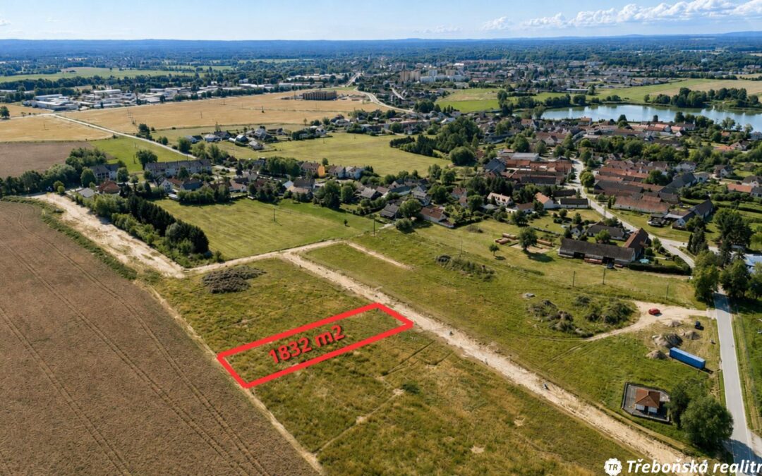 Prodej stavebního pozemku 1 832 m2, Třeboň Břilice