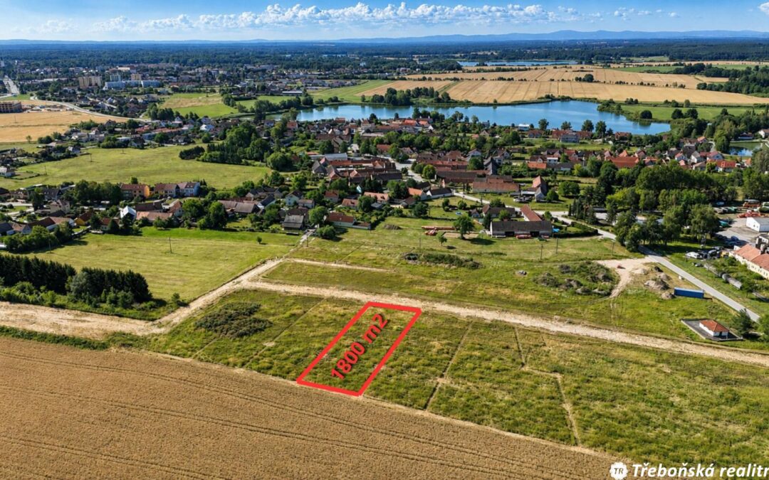 Prodej stavebního pozemku 1 800 m2, Třeboň Břilice