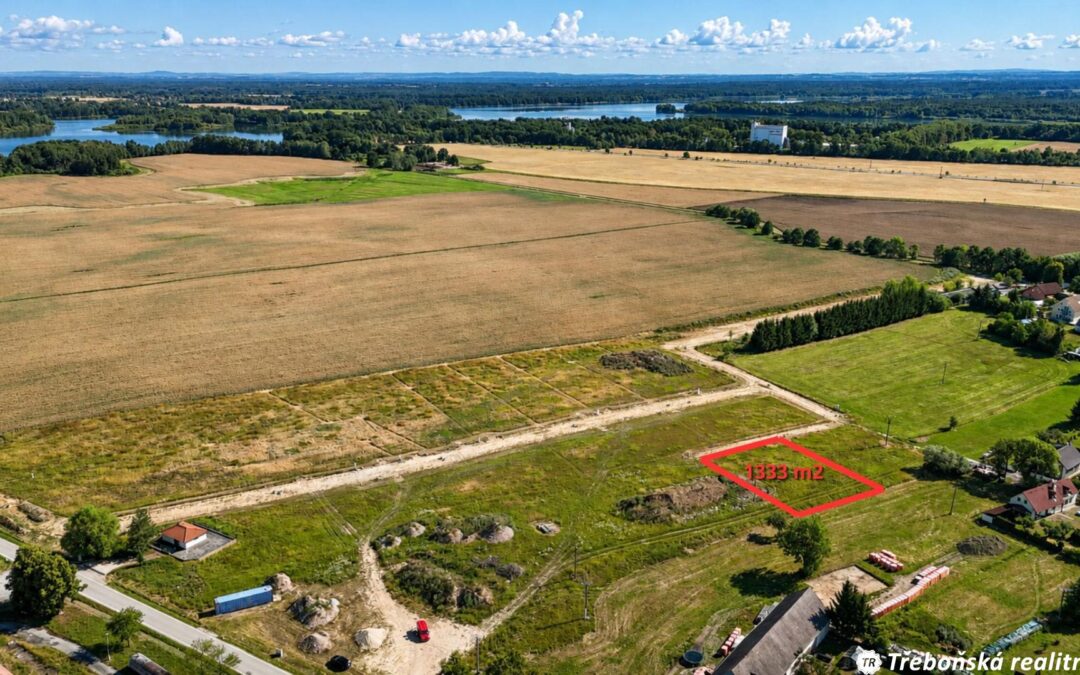 Prodej stavebního pozemku 1 333 m2, Třeboň Břilice